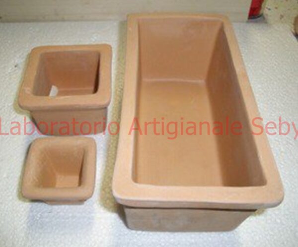 ART.C/68b cm. 10 x 10 x 7,5 VASO QUADRATO